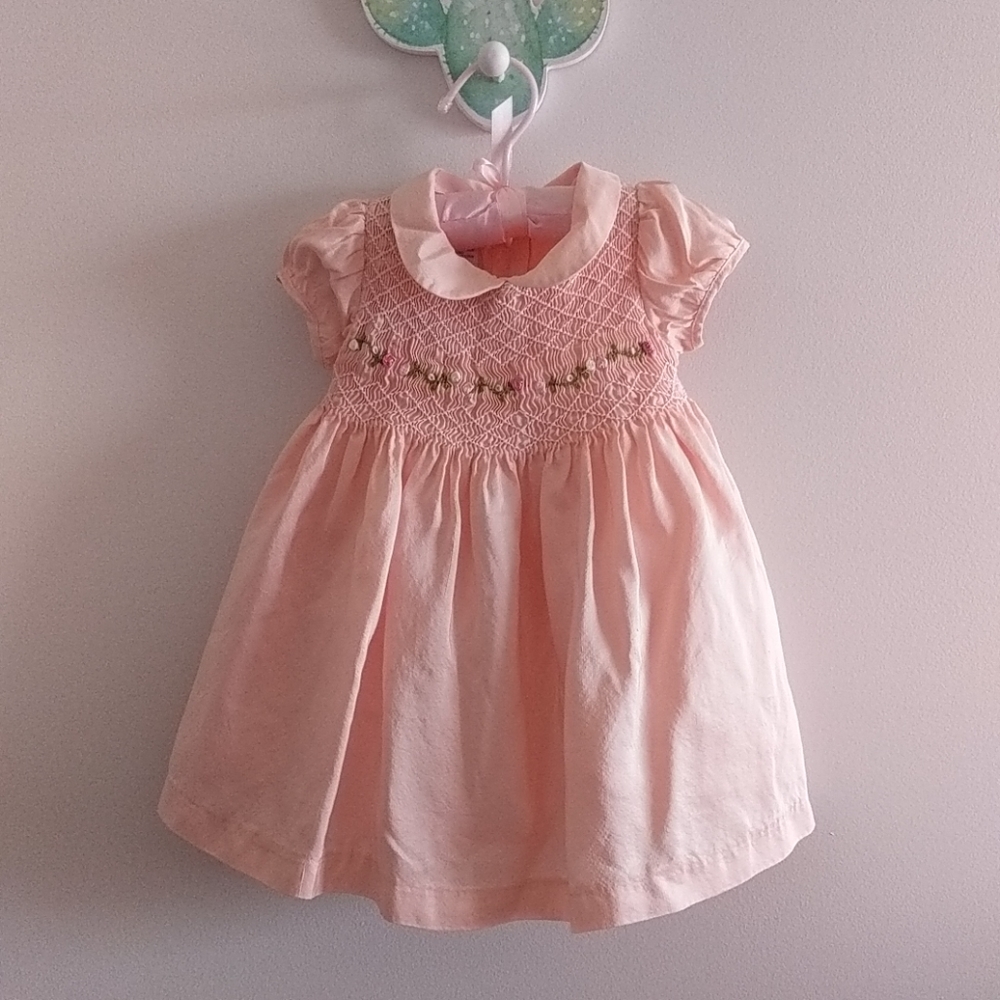 Newborn silk dress